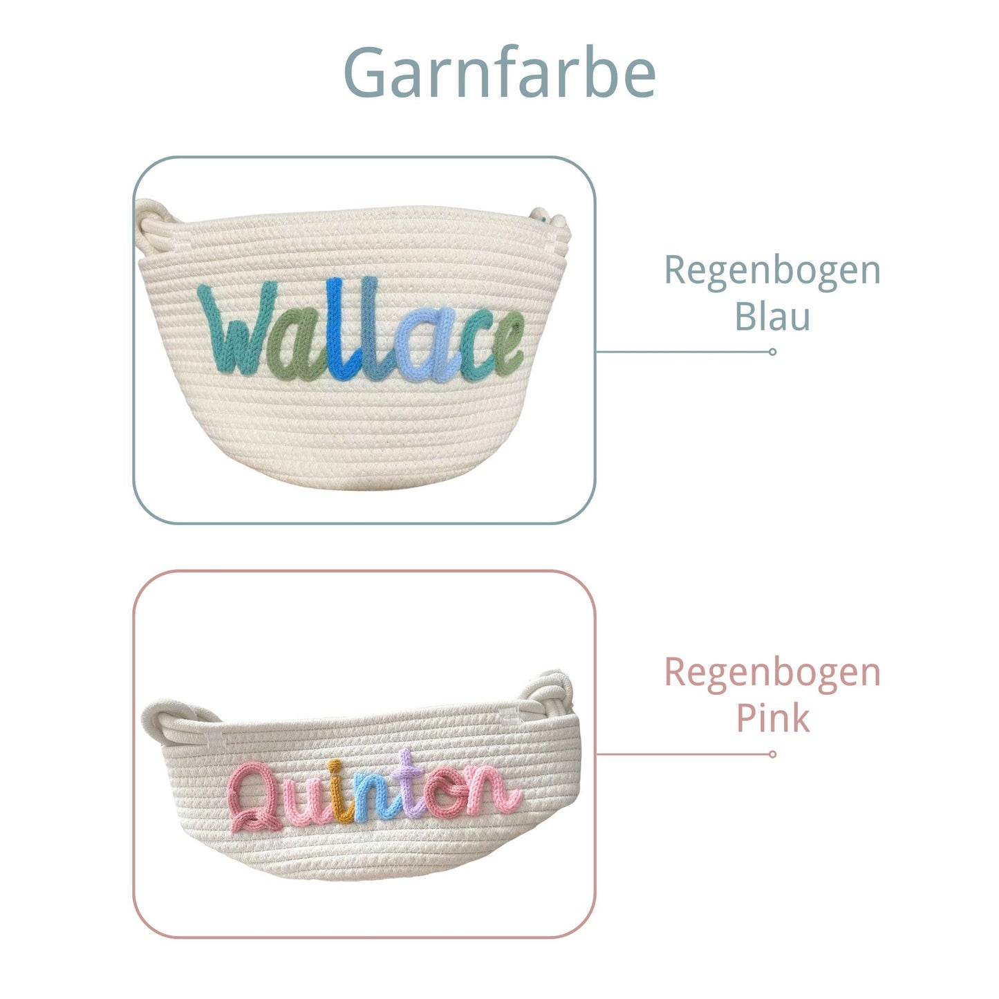 Personalisierter Aufbewahrungskorb für Babys und Kinder