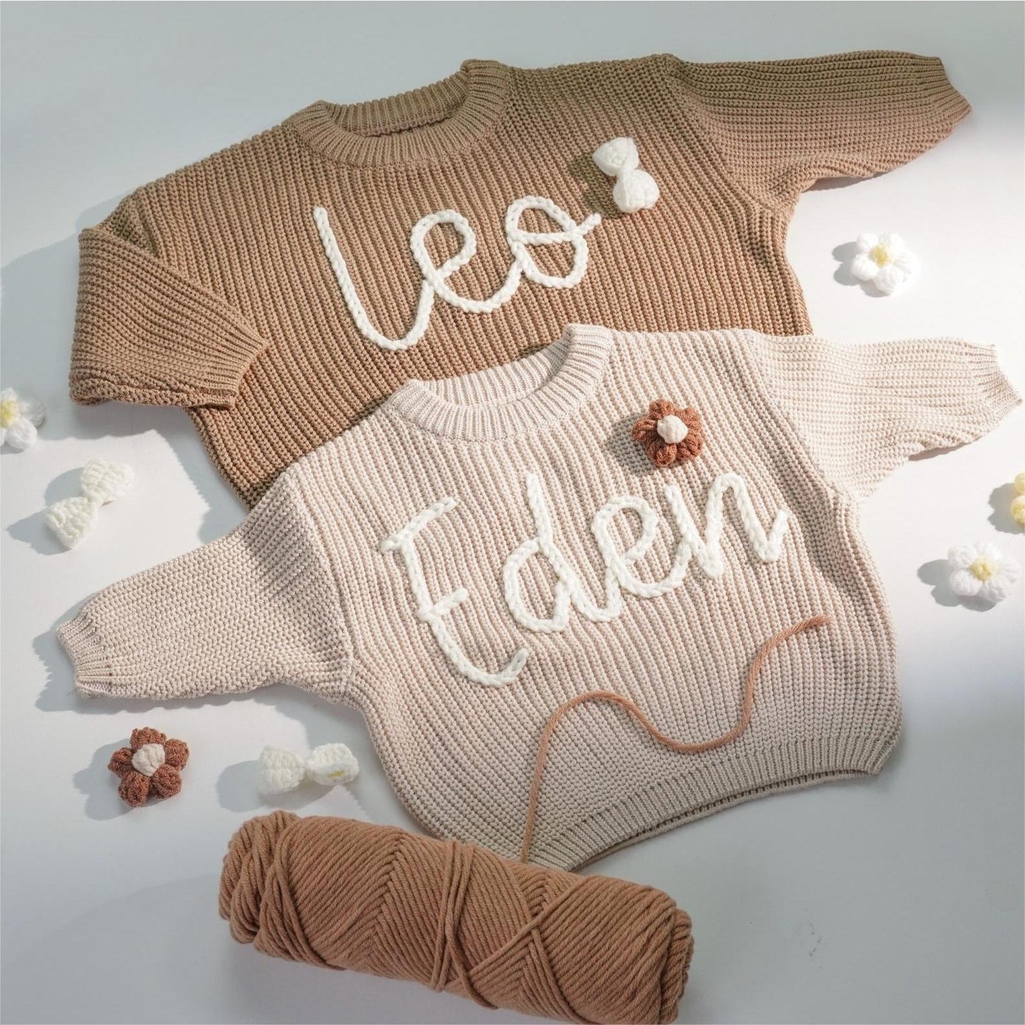 Personalisierter Kinderpullover mit Name · 100 % Baumwolle