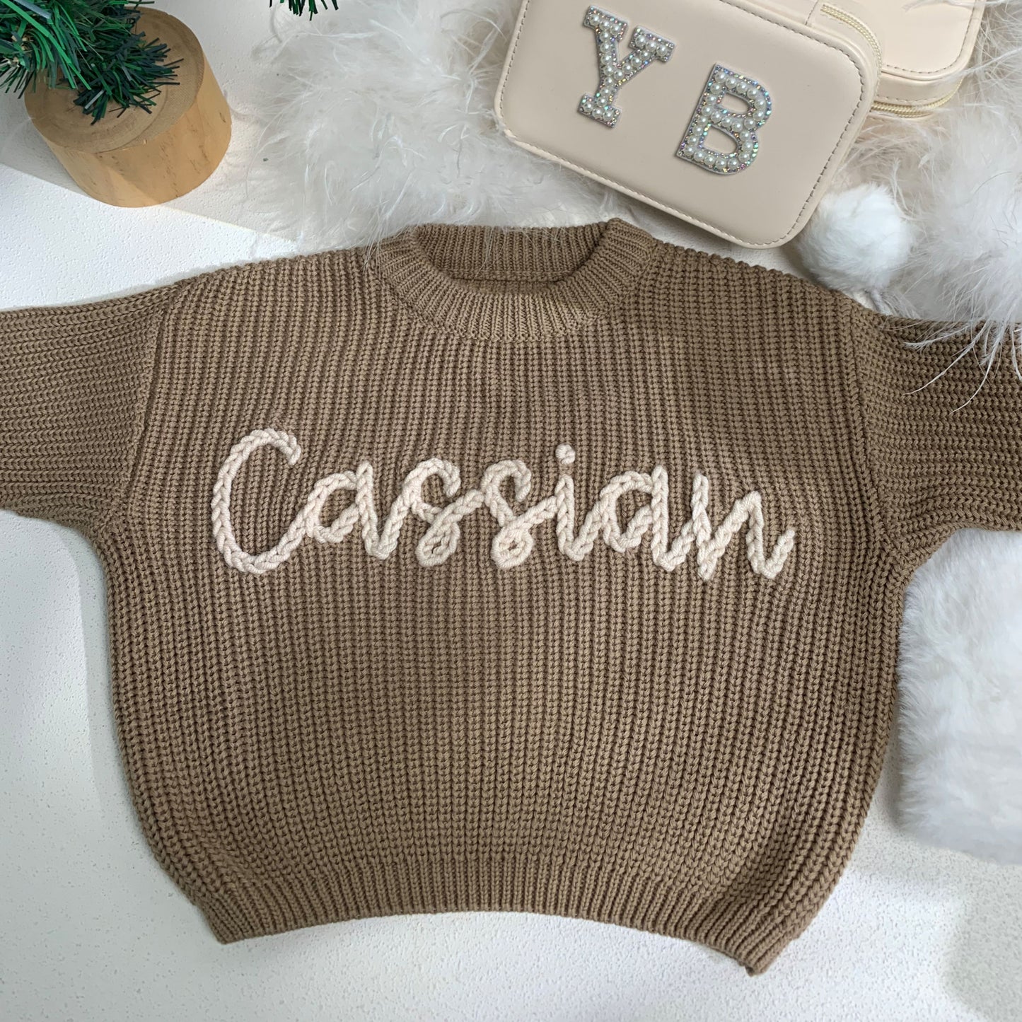 Personalisierter Kinderpullover mit Name · 100 % Baumwolle