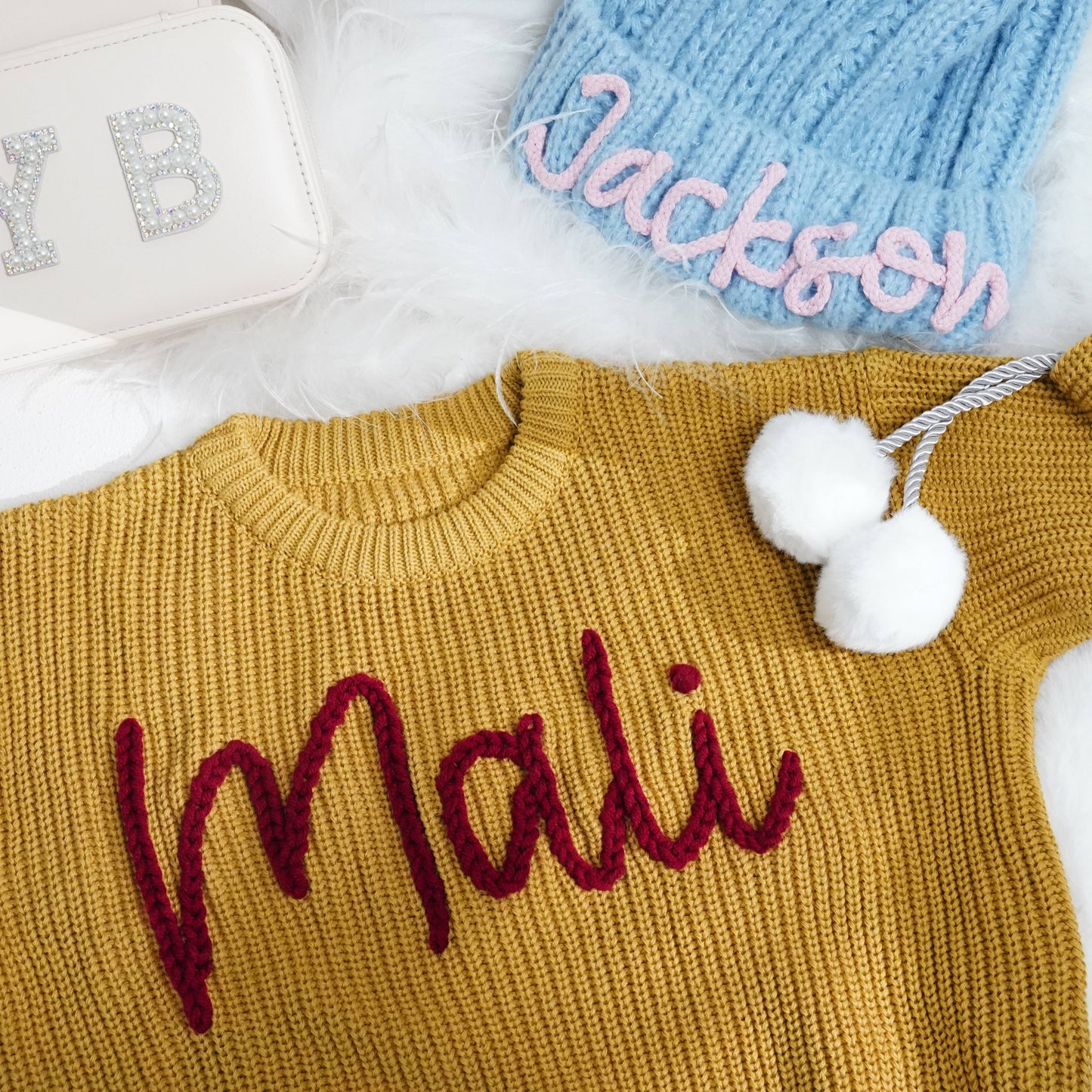Personalisierter Kinderpullover mit Name · 100 % Baumwolle