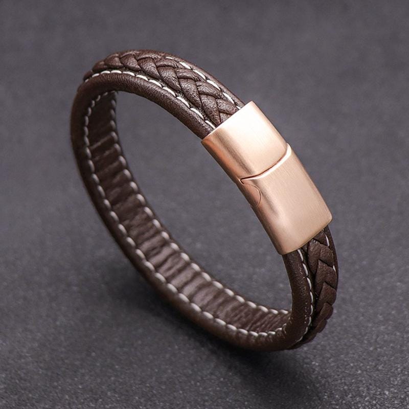 Personalisierbares Lederarmband – Geschenk für Paare & zum Vatertag