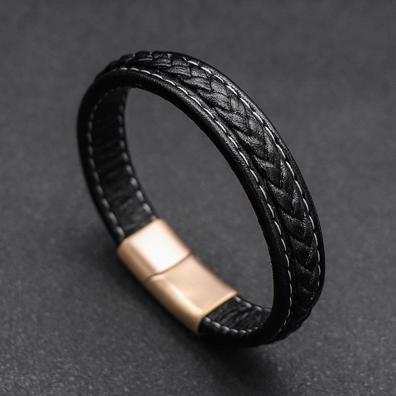 Personalisierbares Lederarmband – Geschenk für Paare & zum Vatertag