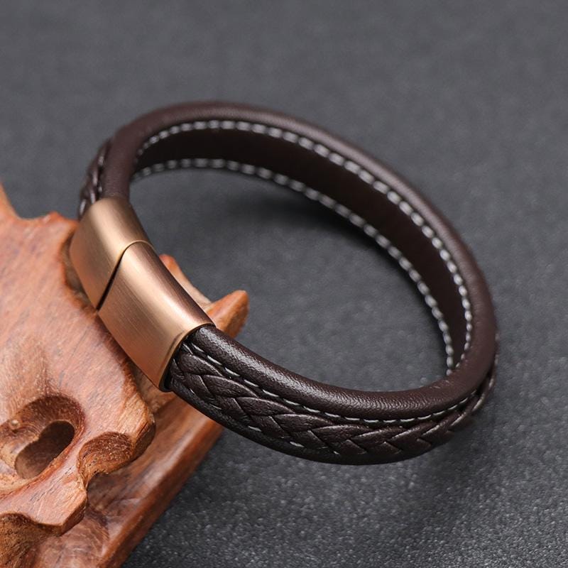 Personalisierbares Lederarmband – Geschenk für Paare & zum Vatertag