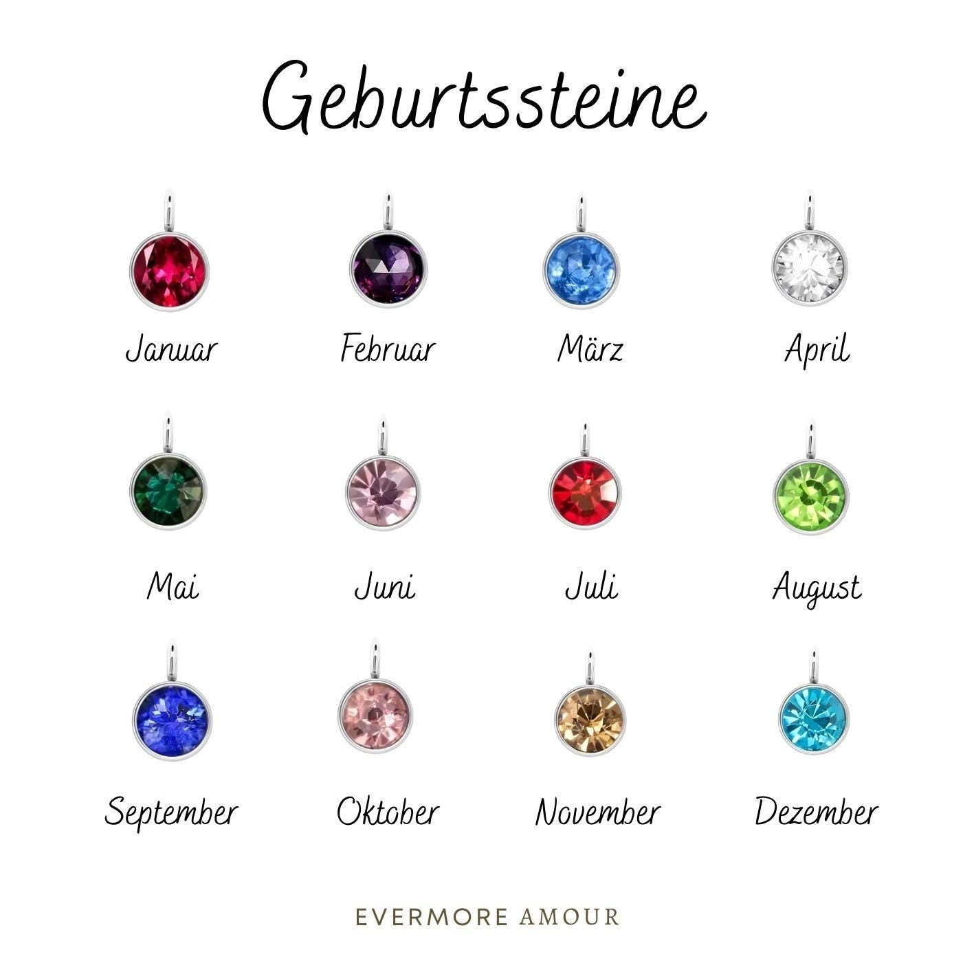Personalisiertes Armband mit Muschel-Buchstaben & Sternzeichen ODER Geburtsstein